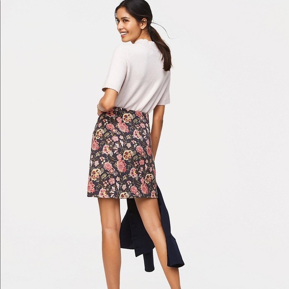 Loft Poppy Bloom Skirt - Picture 1 of 6